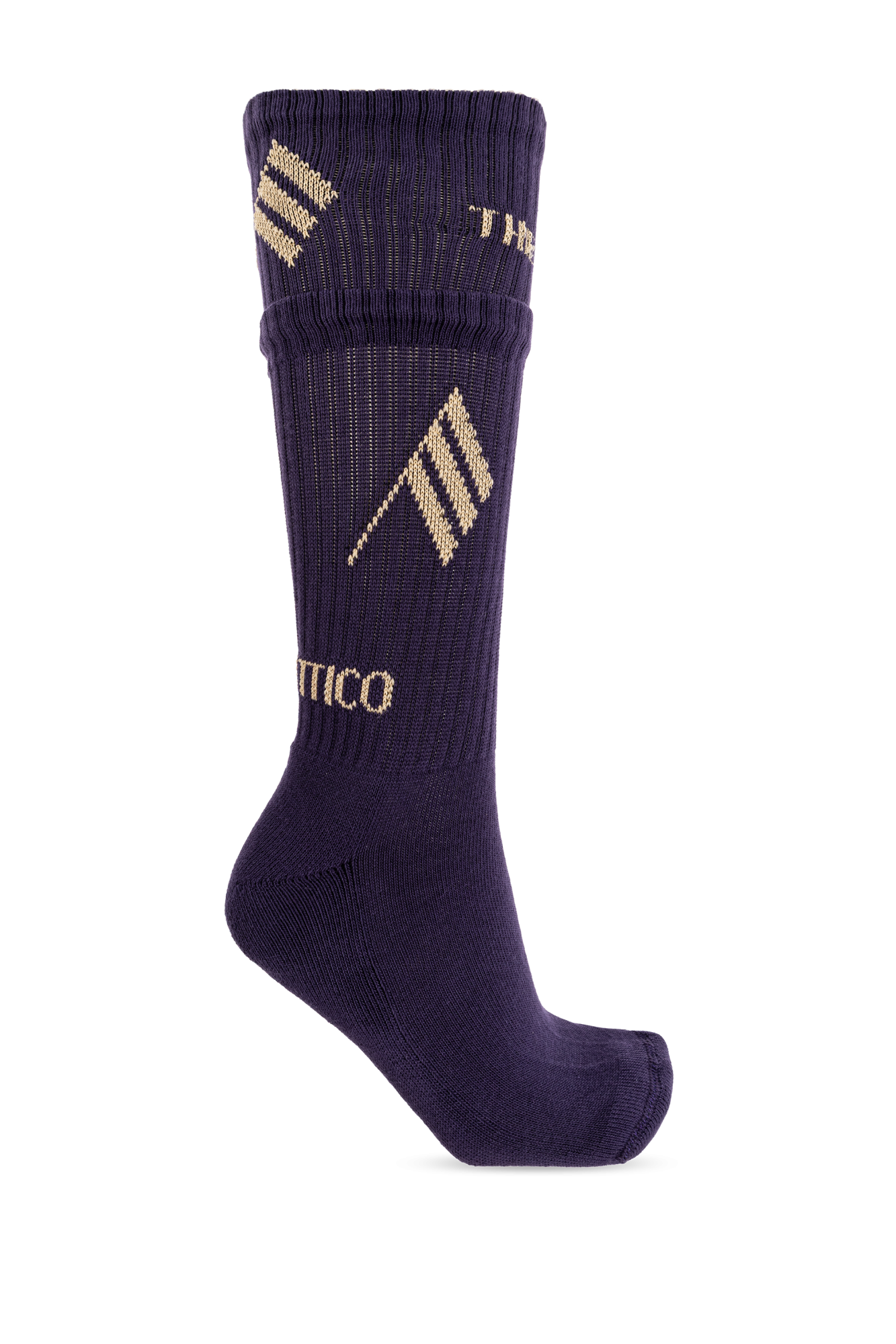 タイツ・ソックス The Attico Socks milk/black with logo Milk and black socks for Women | THE ATTICO®